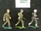 Group of 3 metal toy soldiers from Ireland, all marked EIRE on bottom