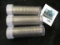 Group of three (3) 40 count Circulated rolls of Jefferson nickels - 1942-D, (2) 1950