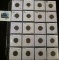 Group of 20 Indian Head Cents, dates from 1879 through 1900, grades from G through F, group value $9