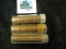 Group of three (3) 50 count BU Lincoln Wheat cent rolls, 1957-D, 1958-P &1958-D