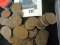 Roll of 50 1909 Lincoln Wheat Cents, circulated, grades range from G to XF