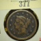 1853 Liberty Head Large Cent, VG, value $25+