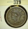 1853 Liberty Head Large Cent, VF, value $40+