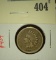 1859 Indian Head Cent, G+, value $15+