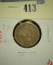 1860 Indian Head Cent, pointed bust, G, value $20+