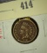 1860 Indian Head Cent, VG dark, value $15+