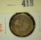 1860 Indian Head Cent, F, full LIBERTY, value $20+