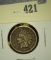 1862 Indian Head Cent, F+, full LIBERTY, value $20+
