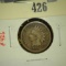 1863 Indian Head Cent, G, value $10+