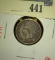 1864CN (Copper-Nickel) Indian Head Cent, better date, F, full LIBERTY value $40+