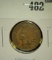 1907 Indian Head Cent, XF, 4 full diamonds on ribbon, value $10+