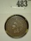 1909 Indian Head Cent, better date, last year,  VF, value $20+