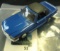 MC Toy 139th scale Mercedes Benz 500SL friction car, doors open, made in Macau, blue with black top
