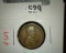 1913-S Lincoln Wheat Cent, F, value $20+