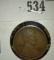 1915-D Lincoln Wheat Cent, XF, value $22+