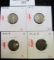 Group of 4 Lincoln Wheat Cents - 1911-D, G; 1912 G; 1912-D, G & 1913-D, VG, group value $17+