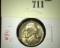 1950-D Jefferson Nickel, BU, key date, value $15+