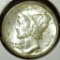 1941 Mercury Dime, BUMS65+ FSB (full split bands) toned, value $30+