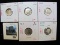 Group of 5 Silver Roosevelt Dimes, 1959 UNC toned, 1959 & 1964 BU toned; 1960 BU; 2003-S PROOF, grou