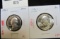 Pair of 2 Washington Quarters - 1976-S 40% SILVER BU & 1976-S PROOF, value for pair $12+