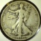 1933-S Walking Liberty Half Dollar, F, value $18+