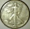 1946 Walking Liberty Half Dollar, VF+, value $17+