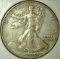 1946 Walking Liberty Half Dollar, XF, value $18+