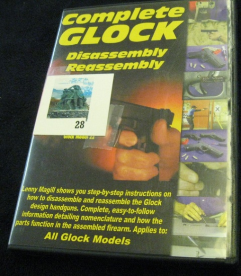 Complete Glock disassemby and reassembly DVD, great visual reference material for gunsmith or hobbie