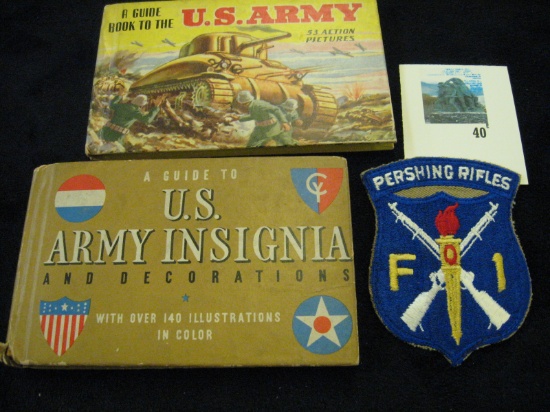 Guidebook to U.S. Army Insignia © 1941 and Guidebook to U.S. Army © 1943, great WWII era books publi