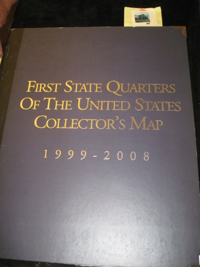 Collecting supplies - pair of First 50 State Quarters of the United States Collector's Map folders w