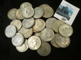 40% SILVER! 25 mixed date (1965-1968D) 40% SILVER Kennedy half dollars