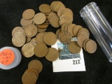 Roll of 50 circulated 1921-S Lincoln Cents, grades range from GOOD to FINE, GOOD to FINE retail valu