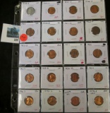 Group of 20 mixed date Lincoln Cents, dates range from 1943 to 2009, includes BU & Proof issues, gro