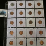 Group of 20 mixed date Lincoln Cents, dates range from 1943 to 2017, includes BU & Proof issues, gro