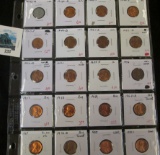 Group of 20 mixed date Lincoln Cents, dates range from 1943 to 1988, includes BU & Proof issues, gro