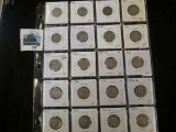 Group of 20 mixed date Buffalo Nickels, dates range from 1916 to 1938D, grades range from G to XF, g
