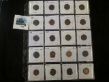 Group of 20 Indian Head Cents, dates from 1880 through 1901, grades range from G through F, group va