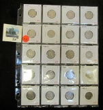 Group of 20 mixed date Buffalo Nickels, dates range from 1915 to 1938D, grades range from G to XF, g