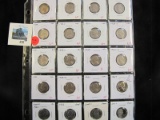 Group of 20 mixed date Jefferson Nickels, includes some early mintmarked semi-key dates, nice mix, g