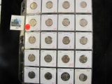 Group of 20 mixed date Jefferson Nickels, includes some early mintmarked semi-key dates, nice mix, g