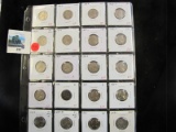 Group of 20 mixed date Jefferson Nickels, includes some early mintmarked semi-key dates, nice mix, g