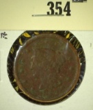 1846 Liberty Head Large Cent, Small Date, F, value $30+