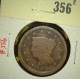 1847 Liberty Head Large Cent, G, value $20+
