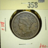 1847 Liberty Head Large Cent, VF, value $40+