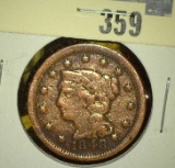 1848 Liberty Head Large Cent, G, value $20+