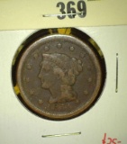 1851 Liberty Head Large Cent, VG, value $25+