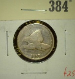 1857 Flying Eagle Cent, G, value $25+