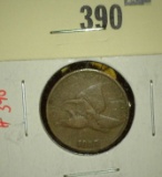 1857 Flying Eagle Cent, VG+, value $40+