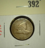1857 Flying Eagle Cent, VG, value $40+
