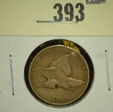 1857 Flying Eagle Cent, VG/F, value $45+